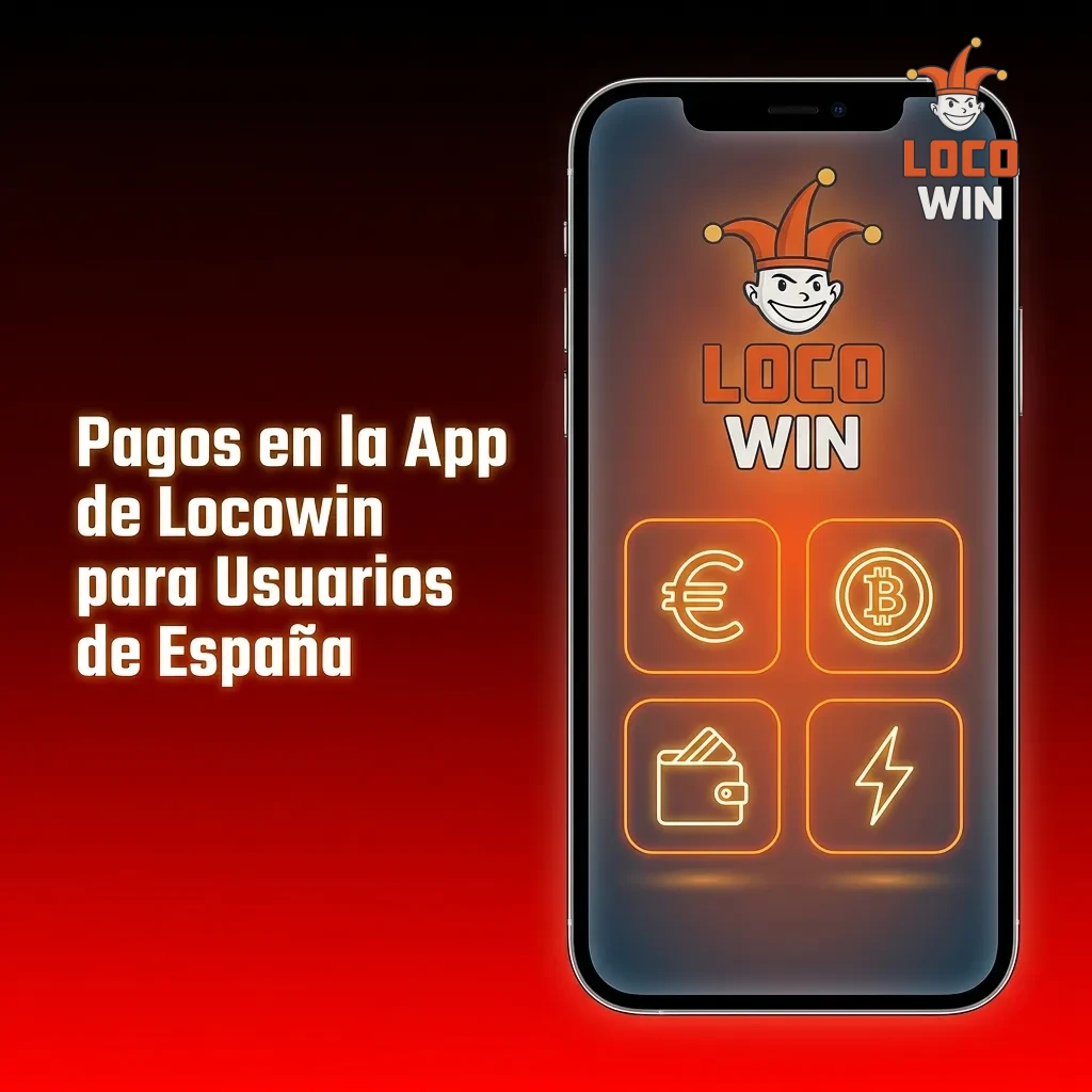 Locowin payment methods for Spanish users including credit cards, e-wallets, bank transfers, and cryptocurrencies